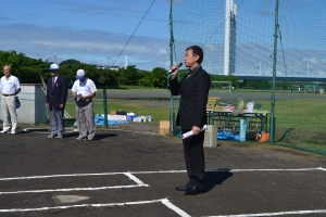 開催地挨拶（石川府中連盟会長）