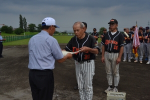府中デビルズ　第2位　表彰