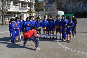 捕球の仕方