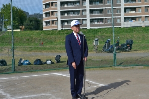 府中ソフトボール連盟　石川会長　挨拶