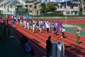 ソフトボール連盟入場行進